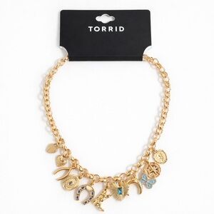 Torrid Gold Charm Necklace NWT $20+